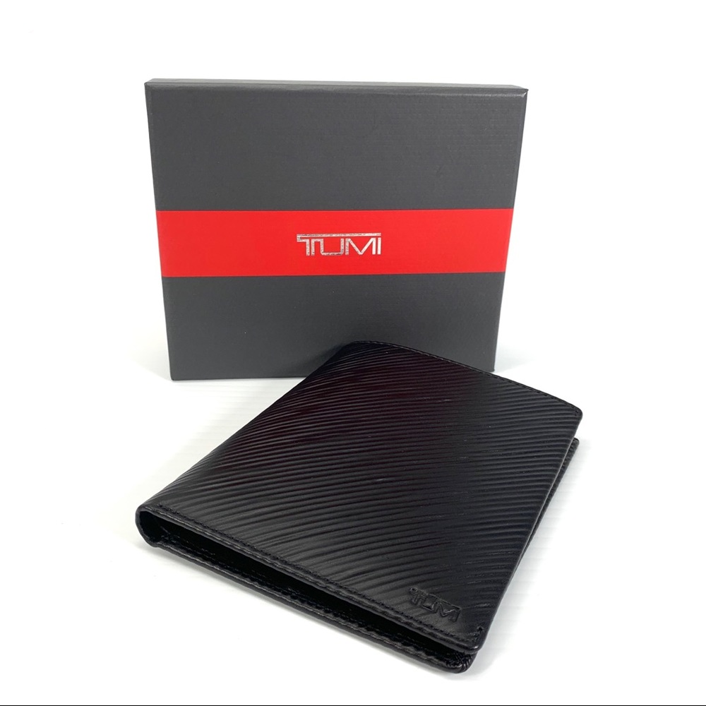 Tumi Embossed Leather Passport Cover with RFID